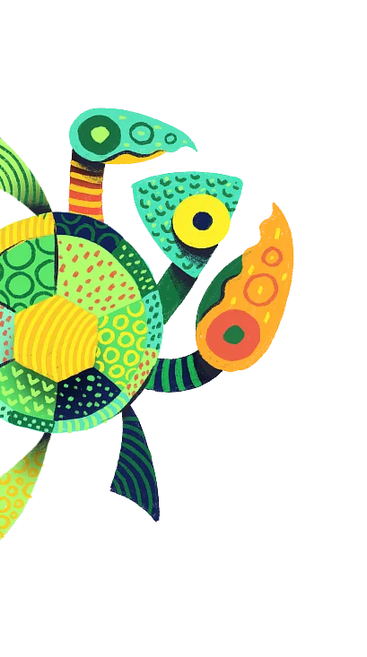 Bottom left decoration